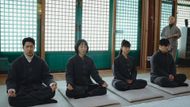 The Jungjae team at the temple (Image Source: Instagram @channel.ena.d)